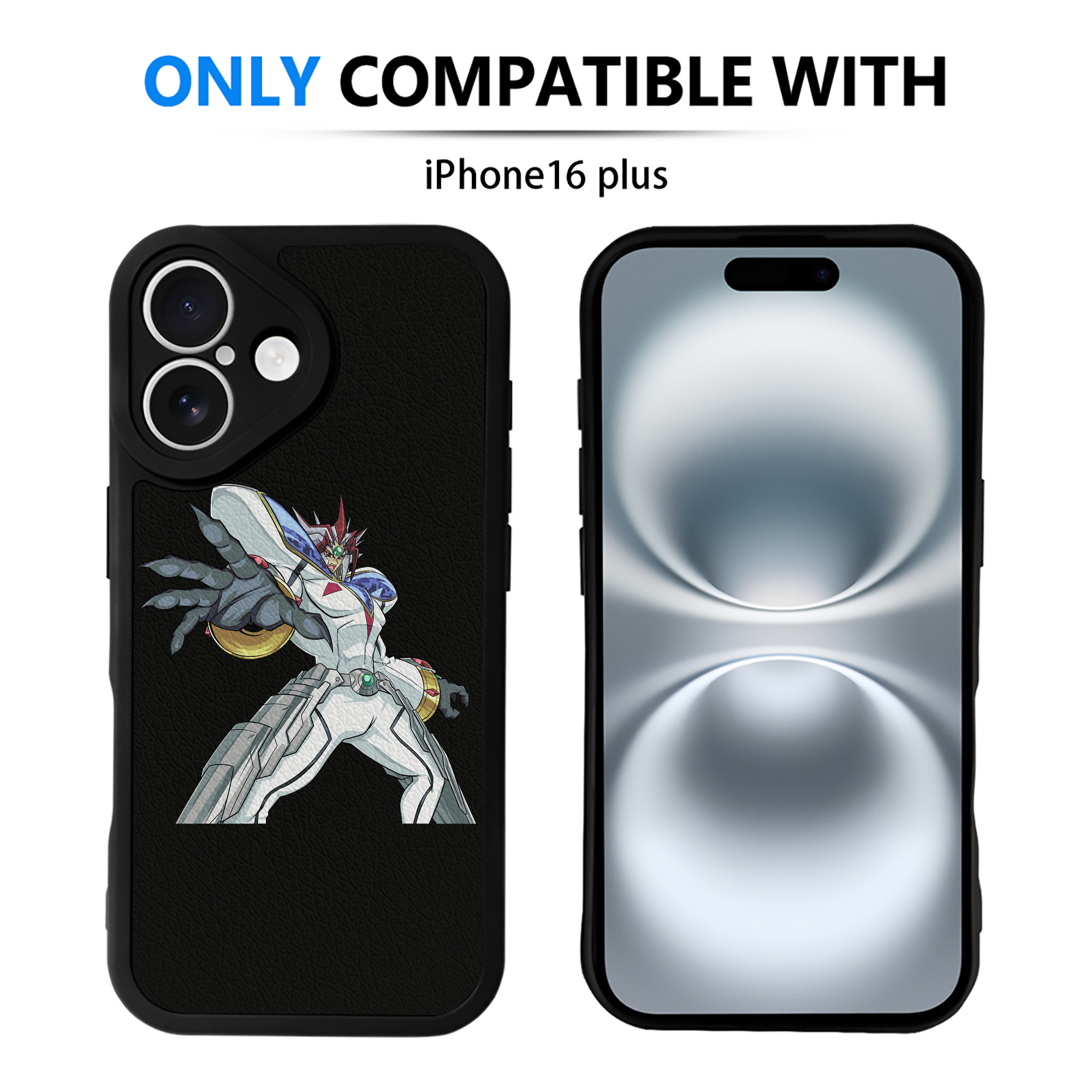 （画像用） 遊☆戯☆王 Yu-Gi-Oh! 【iPhone 16シリーズ対応】シリコンスマホケース（レザー調） 材質：シリコン